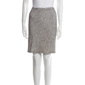 St. John Tweed Pattern Skirt Size 10